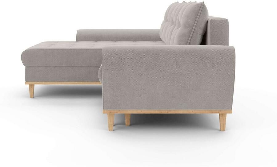 Home affaire Hoekbank Ahrdorf met bedfunctie en opbergruimte afmetingen: B H D 268 86 175 cm - Foto 3