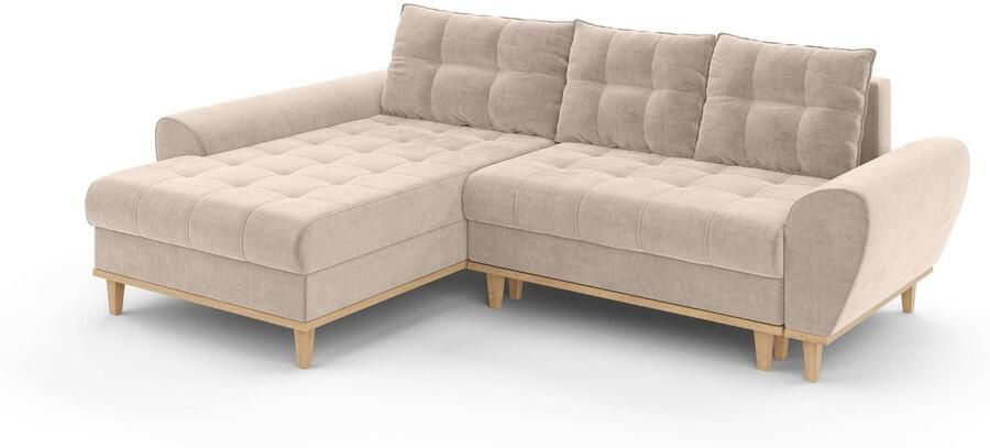 Home affaire Hoekbank Ahrdorf met bedfunctie en opbergruimte afmetingen: B H D 268 86 175 cm - Foto 6