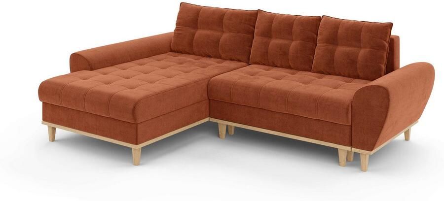 Home affaire Hoekbank Ahrdorf met bedfunctie en opbergruimte afmetingen: B H D 268 86 175 cm - Foto 6