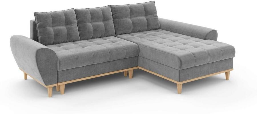 Home affaire Hoekbank Ahrdorf met bedfunctie en opbergruimte afmetingen: B H D 268 86 175 cm - Foto 7