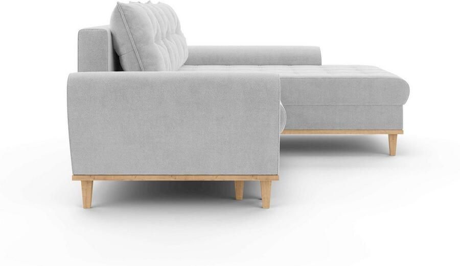 Home affaire Hoekbank Ahrdorf met bedfunctie en opbergruimte afmetingen: B H D 268 86 175 cm - Foto 2