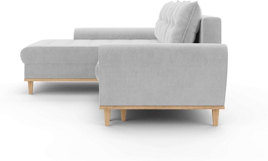 Home affaire Hoekbank Ahrdorf met bedfunctie en opbergruimte afmetingen: B H D 268 86 175 cm - Foto 3