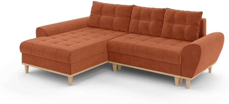 Home affaire Hoekbank Ahrdorf met bedfunctie en opbergruimte afmetingen: B H D 268 86 175 cm - Foto 6