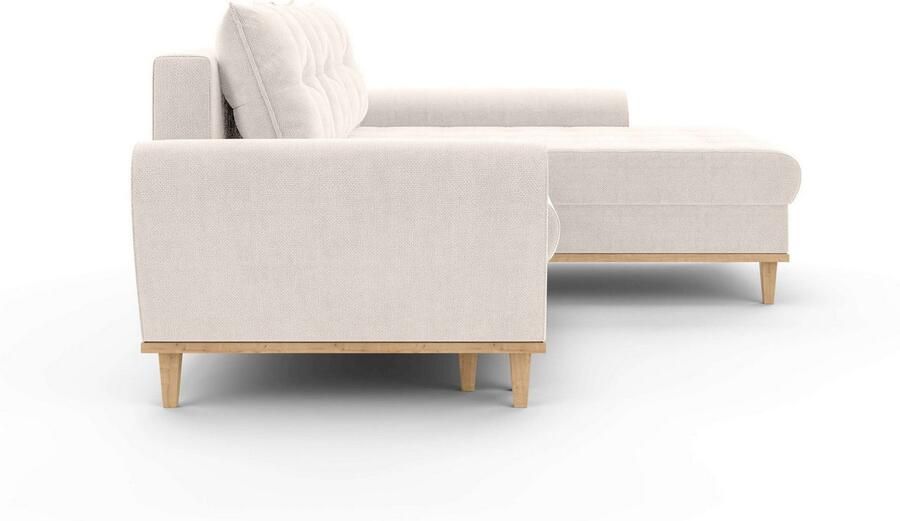 Home affaire Hoekbank Ahrdorf met bedfunctie en opbergruimte afmetingen: B H D 268 86 175 cm - Foto 2