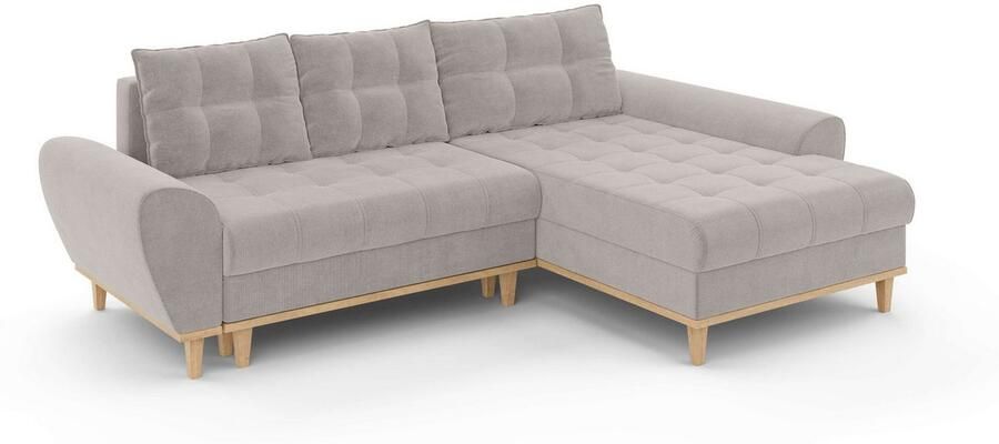 Home affaire Hoekbank Ahrdorf met bedfunctie en opbergruimte afmetingen: B H D 268 86 175 cm - Foto 7