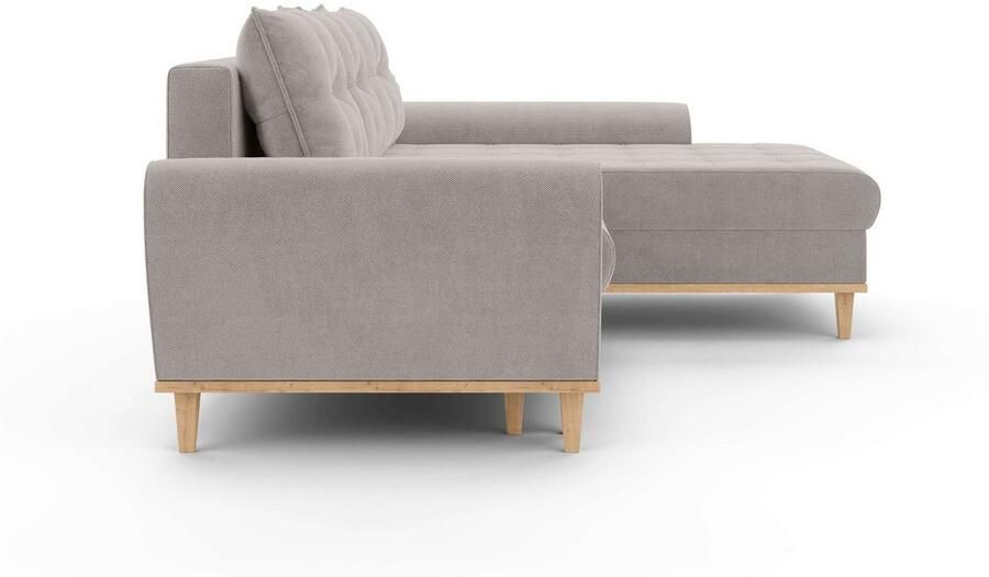 Home affaire Hoekbank Ahrdorf met bedfunctie en opbergruimte afmetingen: B H D 268 86 175 cm - Foto 3