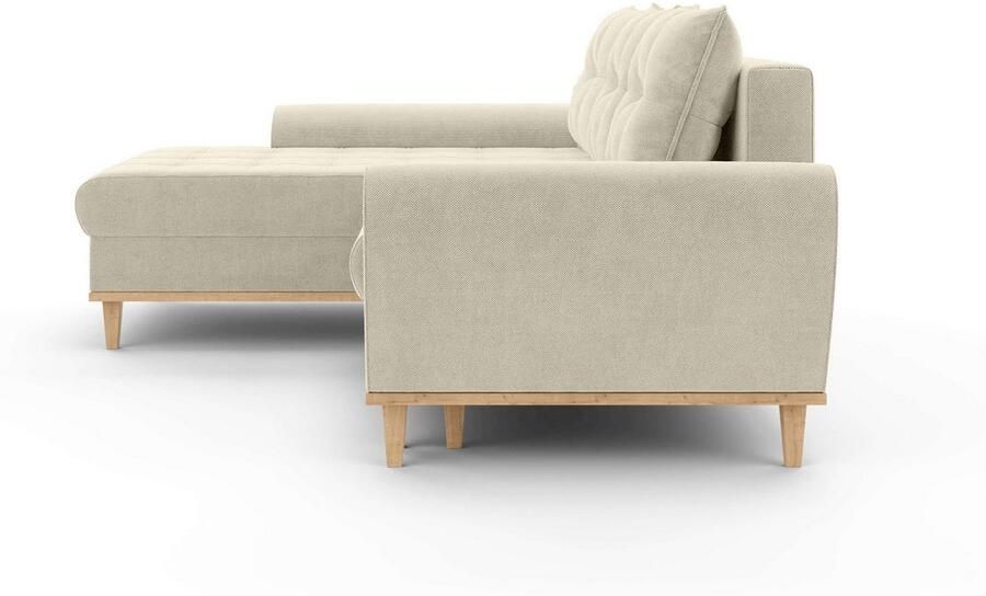 Home affaire Hoekbank Ahrdorf met bedfunctie en opbergruimte afmetingen: B H D 268 86 175 cm - Foto 3