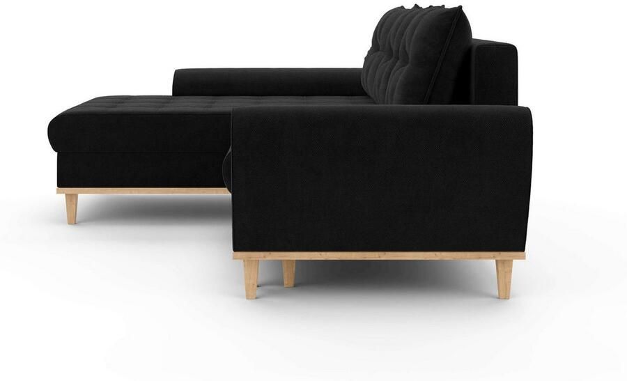 Home affaire Hoekbank Ahrdorf met bedfunctie en opbergruimte afmetingen: B H D 268 86 175 cm - Foto 3