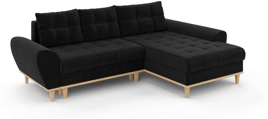 Home affaire Hoekbank Ahrdorf met bedfunctie en opbergruimte afmetingen: B H D 268 86 175 cm - Foto 7