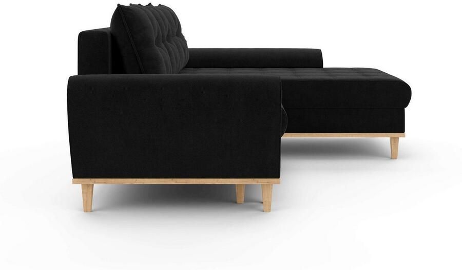 Home affaire Hoekbank Ahrdorf met bedfunctie en opbergruimte afmetingen: B H D 268 86 175 cm - Foto 3