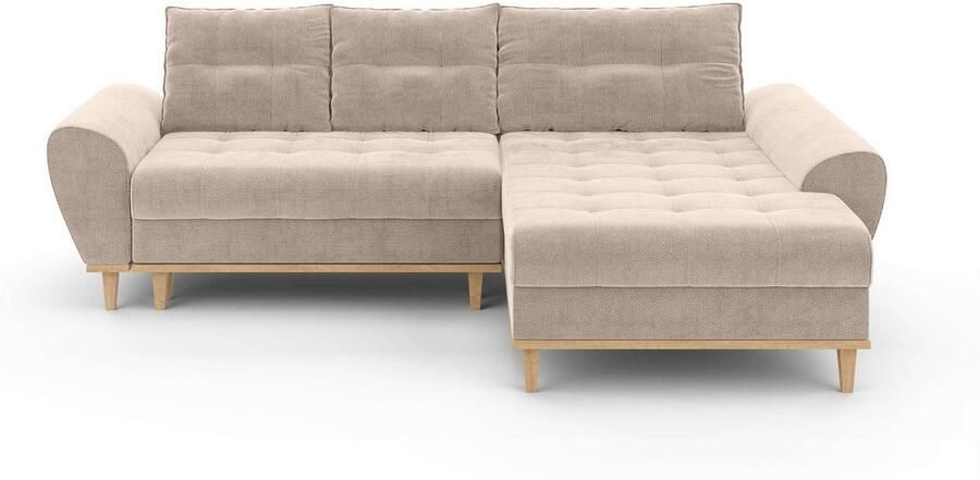 Home affaire Hoekbank Ahrdorf met bedfunctie en opbergruimte afmetingen: B H D 268 86 175 cm - Foto 4