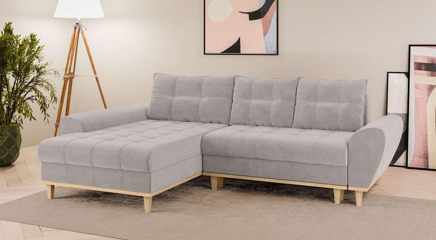 Home affaire Hoekbank Ahrdorf met bedfunctie en opbergruimte afmetingen: B H D 268 86 175 cm - Foto 4