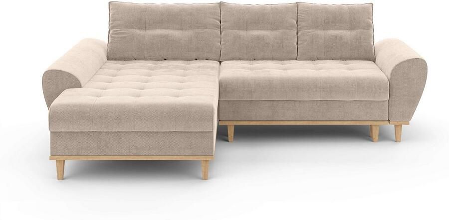 Home affaire Hoekbank Ahrdorf met bedfunctie en opbergruimte afmetingen: B H D 268 86 175 cm - Foto 5