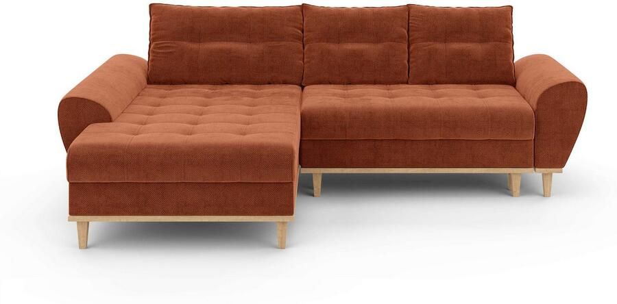 Home affaire Hoekbank Ahrdorf met bedfunctie en opbergruimte afmetingen: B H D 268 86 175 cm - Foto 5