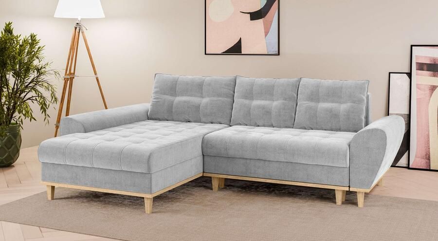 Home affaire Hoekbank Ahrdorf met bedfunctie en opbergruimte afmetingen: B H D 268 86 175 cm - Foto 4