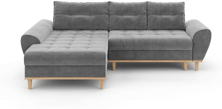 Home affaire Hoekbank Ahrdorf met bedfunctie en opbergruimte afmetingen: B H D 268 86 175 cm - Foto 5