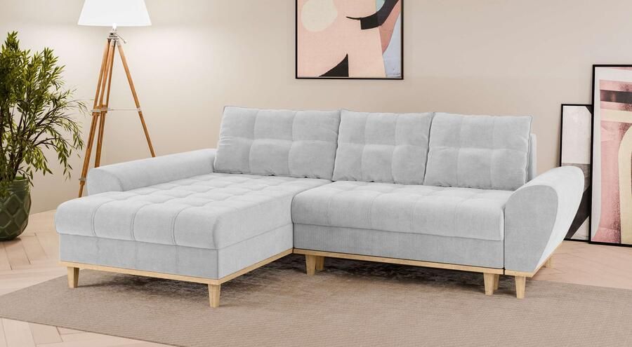 Home affaire Hoekbank Ahrdorf met bedfunctie en opbergruimte afmetingen: B H D 268 86 175 cm - Foto 4