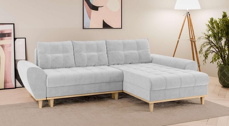 Home affaire Hoekbank Ahrdorf met bedfunctie en opbergruimte afmetingen: B H D 268 86 175 cm - Foto 3