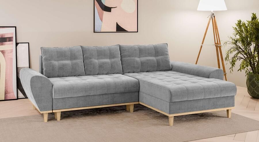 Home affaire Hoekbank Ahrdorf met bedfunctie en opbergruimte afmetingen: B H D 268 86 175 cm - Foto 4