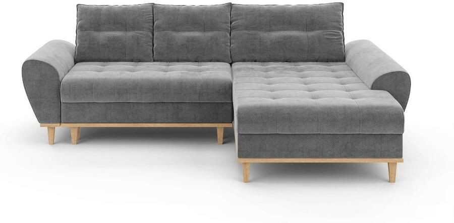 Home affaire Hoekbank Ahrdorf met bedfunctie en opbergruimte afmetingen: B H D 268 86 175 cm - Foto 5