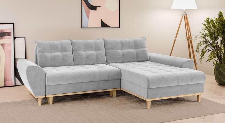 Home affaire Hoekbank Ahrdorf met bedfunctie en opbergruimte afmetingen: B H D 268 86 175 cm - Foto 4