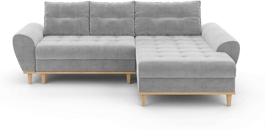 Home affaire Hoekbank Ahrdorf met bedfunctie en opbergruimte afmetingen: B H D 268 86 175 cm - Foto 5