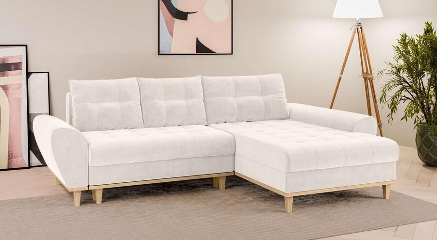 Home affaire Hoekbank Ahrdorf met bedfunctie en opbergruimte afmetingen: B H D 268 86 175 cm - Foto 3