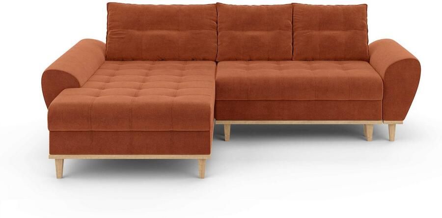 Home affaire Hoekbank Ahrdorf met bedfunctie en opbergruimte afmetingen: B H D 268 86 175 cm - Foto 5