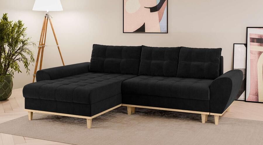 Home affaire Hoekbank Ahrdorf met bedfunctie en opbergruimte afmetingen: B H D 268 86 175 cm - Foto 4