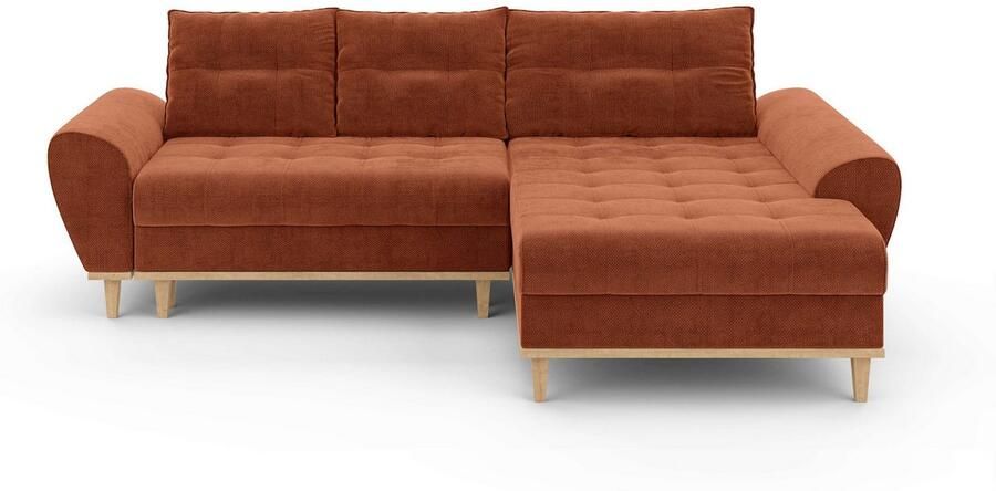 Home affaire Hoekbank Ahrdorf met bedfunctie en opbergruimte afmetingen: B H D 268 86 175 cm - Foto 5