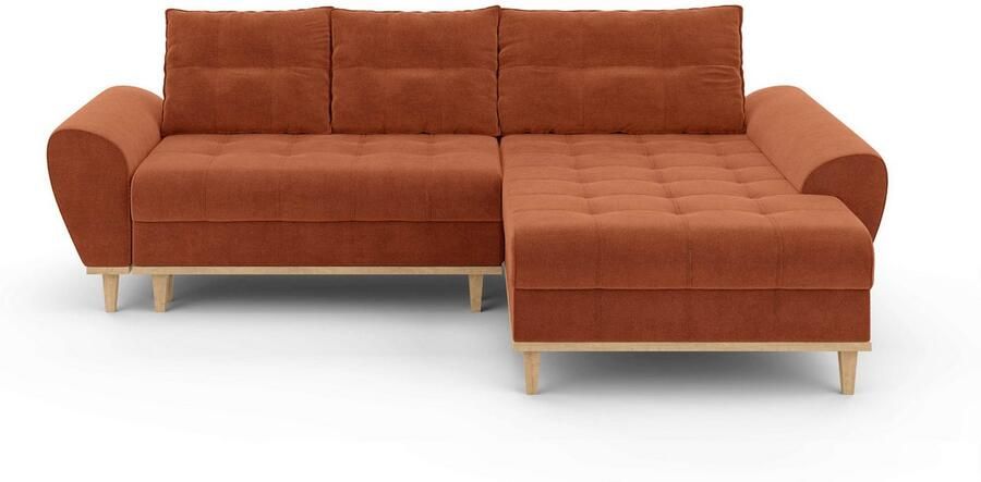 Home affaire Hoekbank Ahrdorf met bedfunctie en opbergruimte afmetingen: B H D 268 86 175 cm - Foto 5