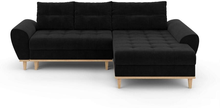 Home affaire Hoekbank Ahrdorf met bedfunctie en opbergruimte afmetingen: B H D 268 86 175 cm - Foto 5