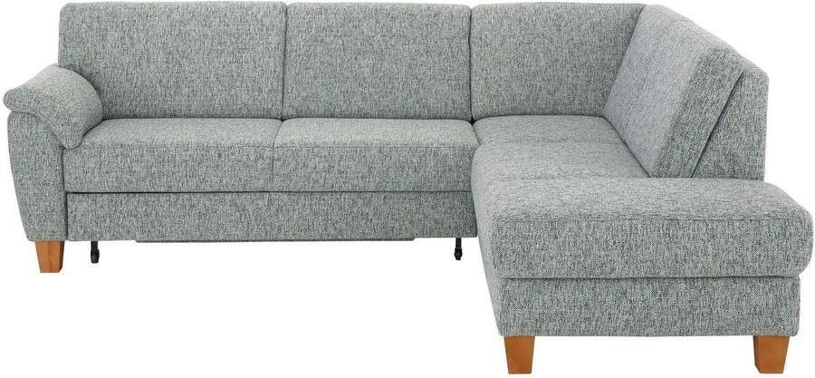 Home affaire Hoekbank Alta L-vorm met binnenvering en contrastnaad poten beuken eikenkleur - Foto 8