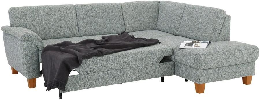 Home affaire Hoekbank Alta L-vorm met binnenvering en contrastnaad poten beuken eikenkleur - Foto 13