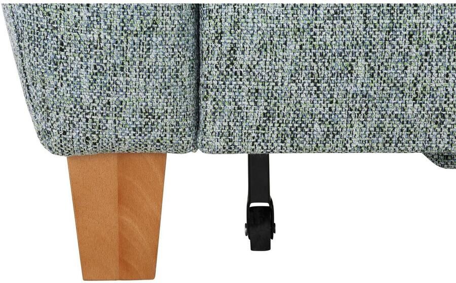 Home affaire Hoekbank Alta L-vorm met binnenvering en contrastnaad poten beuken eikenkleur - Foto 5