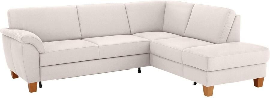 Home affaire Hoekbank Alta L-vorm met binnenvering en contrastnaad poten beuken eikenkleur - Foto 8