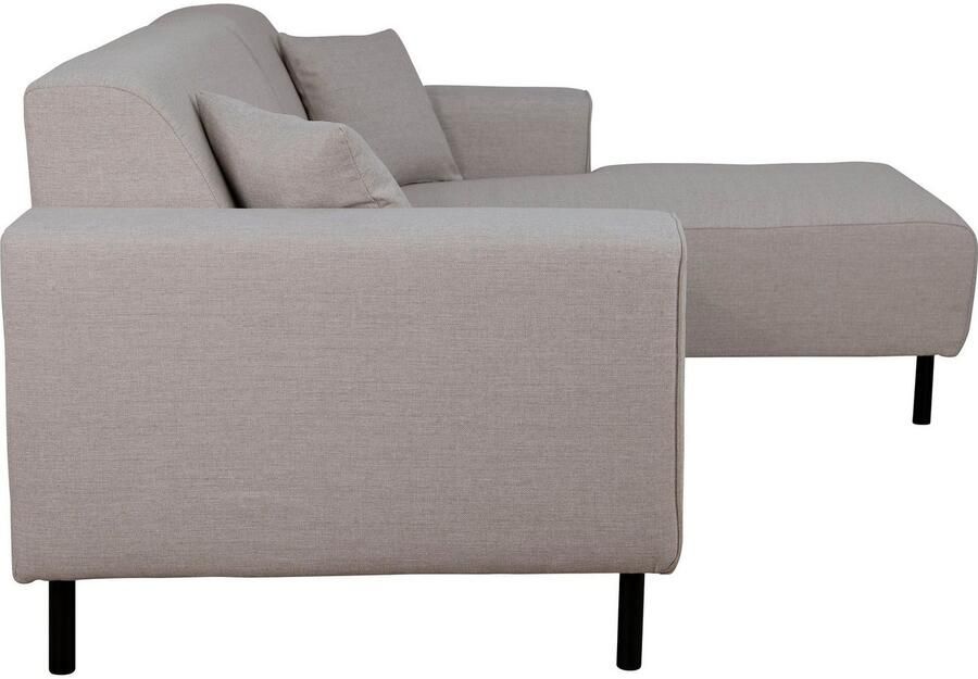 Home affaire Hoekbank ARROS L-vorm met golfondersteuning afmetingen B D H: 235 163 81 cm incl. sierkussens met recamiere rechts links bestelbaar ook in cord - Foto 2