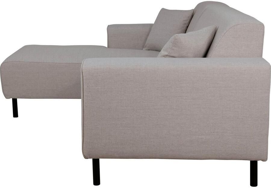 Home affaire Hoekbank ARROS L-vorm met golfondersteuning afmetingen B D H: 235 163 81 cm incl. sierkussens met recamiere rechts links bestelbaar ook in cord - Foto 2