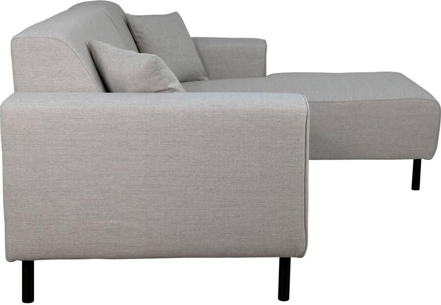 Home affaire Hoekbank ARROS L-vorm met golfondersteuning afmetingen B D H: 235 163 81 cm incl. sierkussens met recamiere rechts links bestelbaar ook in cord - Foto 2