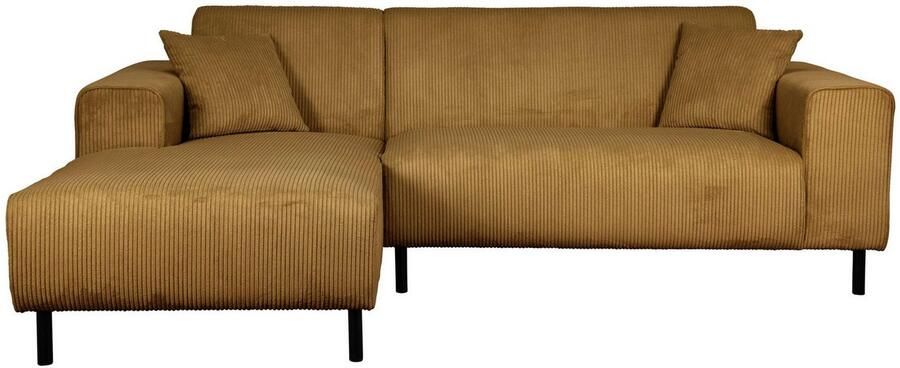 Home affaire Hoekbank ARROS L-vorm met golfondersteuning afmetingen B D H: 235 163 81 cm incl. sierkussens met recamiere rechts links bestelbaar ook in cord - Foto 7