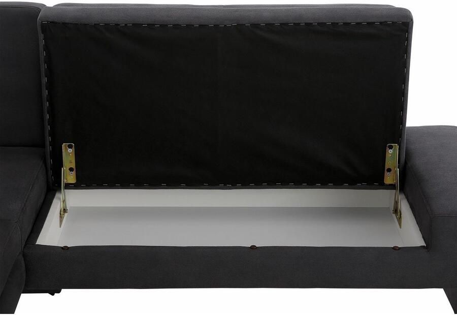 Home affaire Hoekbank Bologna in 2 afmetingen (lange zijde 180 of 200 cm) verschillende kwaliteiten