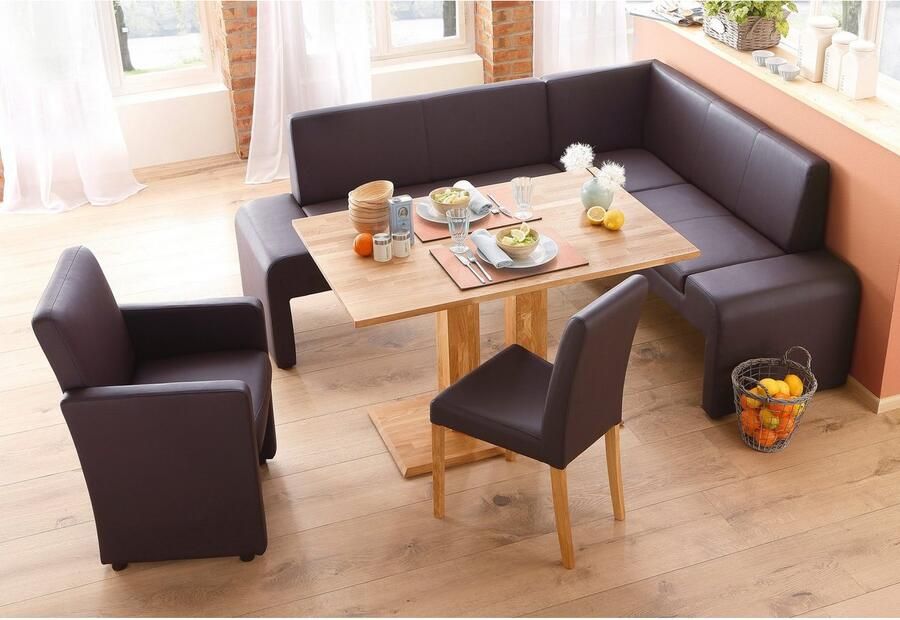 Home affaire Stoel met 4 poten Bologna Frame van massief hout (set) - Foto 5
