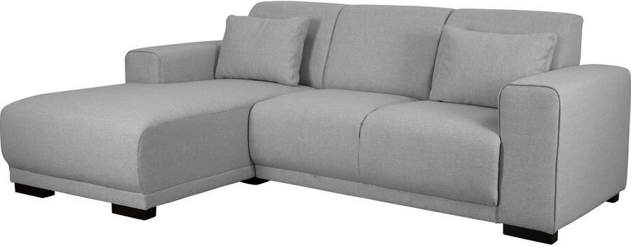 Home affaire Hoekbank BORNHOLM L-vorm met chaise longue afmetingen B D H: 234 162 85 cm Recamiere links of rechts bestelbaar golfvering inclusief 2 kussens - Foto 6