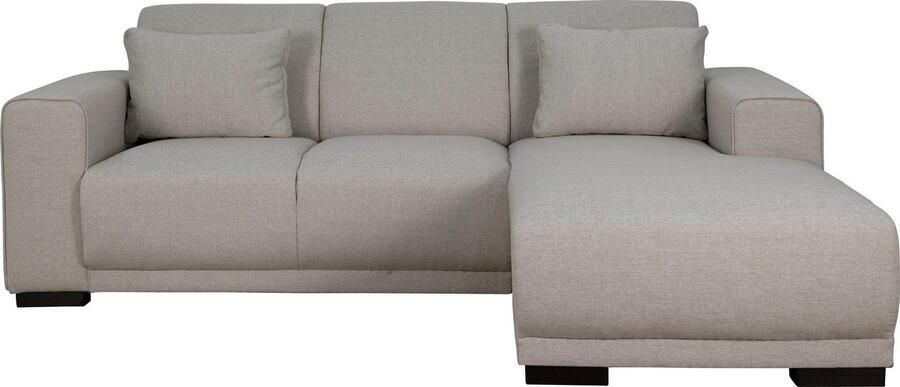 Home affaire Hoekbank BORNHOLM L-vorm met chaise longue afmetingen B D H: 234 162 85 cm Recamiere links of rechts bestelbaar golfvering inclusief 2 kussens - Foto 5