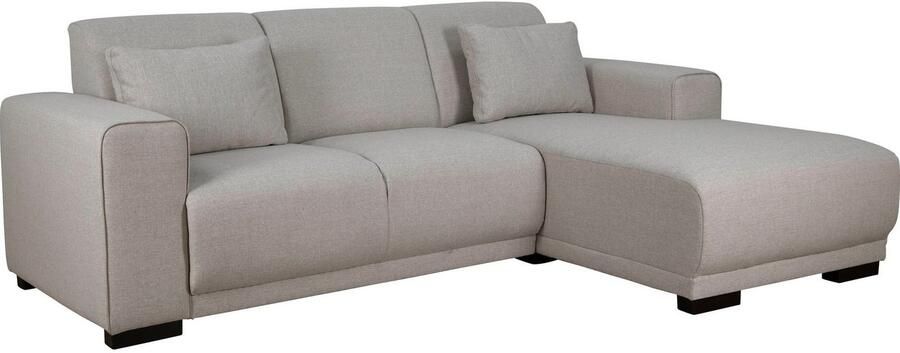 Home affaire Hoekbank BORNHOLM L-vorm met chaise longue afmetingen B D H: 234 162 85 cm Recamiere links of rechts bestelbaar golfvering inclusief 2 kussens - Foto 6