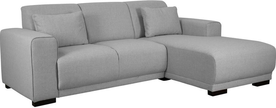 Home affaire Hoekbank BORNHOLM L-vorm met chaise longue afmetingen B D H: 234 162 85 cm Recamiere links of rechts bestelbaar golfvering inclusief 2 kussens - Foto 6
