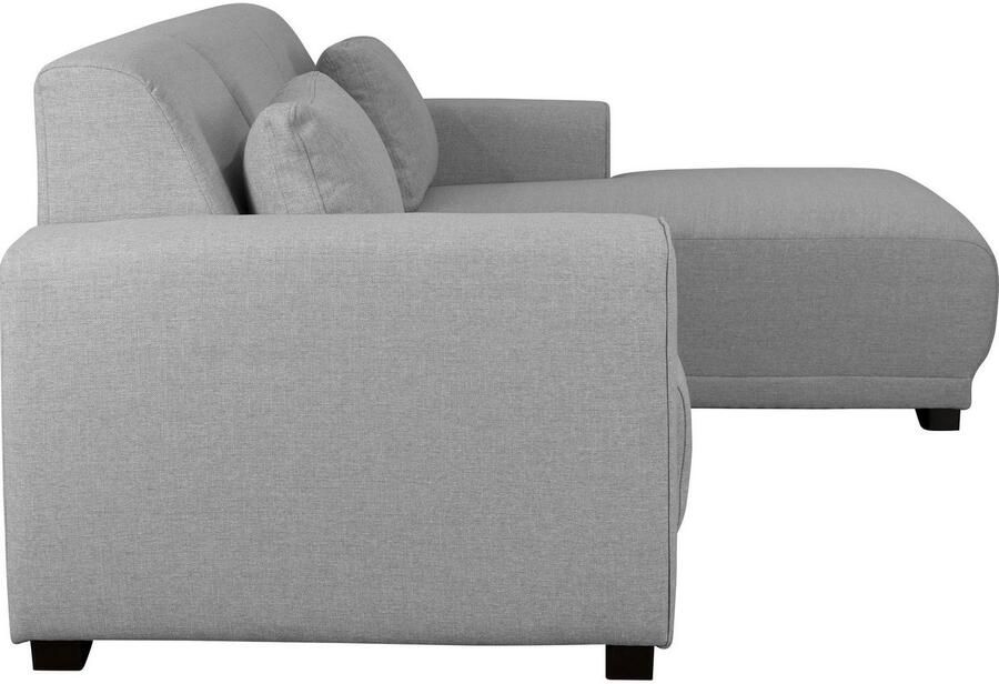 Home affaire Hoekbank BORNHOLM L-vorm met chaise longue afmetingen B D H: 234 162 85 cm Recamiere links of rechts bestelbaar golfvering inclusief 2 kussens - Foto 2