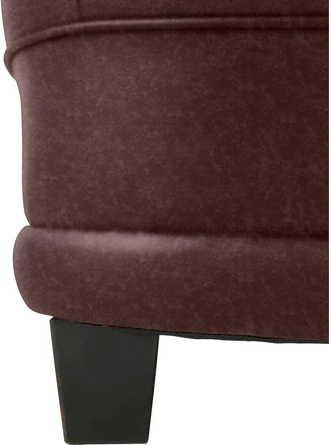 Home affaire Hoekbank Camelita landhuisbank 2 varianten: chaise longue of ottomaan L-vorm