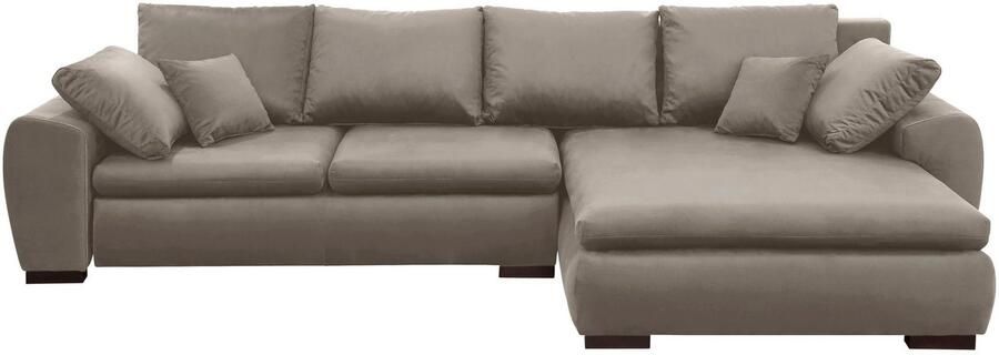 Home affaire Hoekbank Cara Mia L-vorm optioneel met slaapfunctie en bedbodem massief houten poten - Foto 6