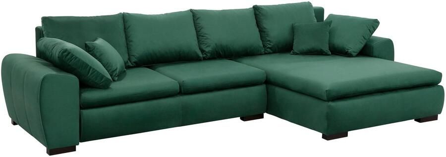 Home affaire Hoekbank Cara Mia L-vorm optioneel met slaapfunctie en bedbodem massief houten poten - Foto 10